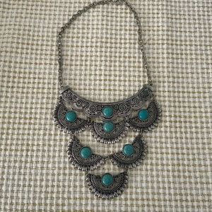 Turquoise statement necklace